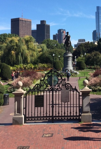 Statue of George Washington in Boston Public Gardens